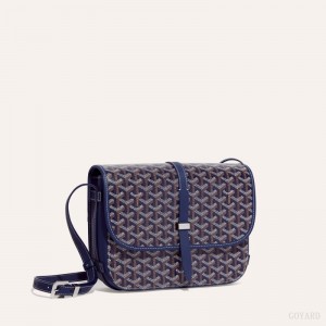 Goyard Belvedere MM Bag Mørkeblå Blå | PVGE8928