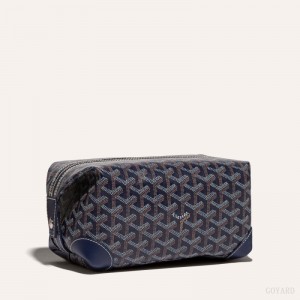 Goyard Bowling 25 Toiletry Bag Mørkeblå Blå | EUMY4578