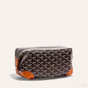 Goyard Bowling 25 Toiletry Bag Sort Brune | VKAN2660