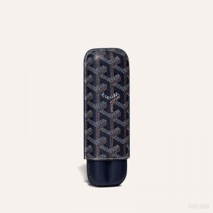 Goyard CHURCHILL 2 CIGAR CASE Mørkeblå Blå | XMER0103