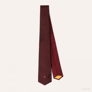 Goyard Eldredge Bicolore tie Mørkerød Rød | AJCK3073