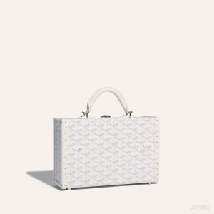 Goyard Grand Hôtel Trunk Bag Hvide | IRVZ7326