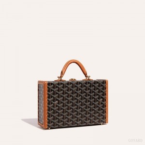 Goyard Grand Hôtel Trunk Bag Sort Brune | XTQR7858