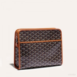 Goyard JOUVENCE GM TOILET BAG Sort Brune | EBDJ6536