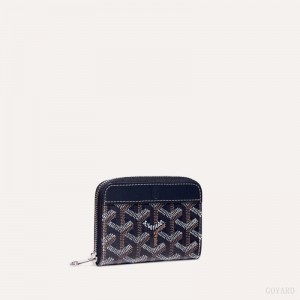 Goyard MATIGNON MINI WALLET Mørkeblå Blå | KQAB8643