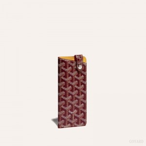 Goyard MONTMARTRE PM GLASSES CASE Bordeaux | SGJD3087