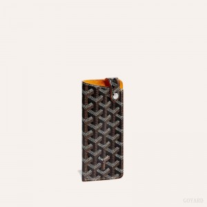 Goyard MONTMARTRE PM GLASSES CASE Sort Brune | YTNO9237