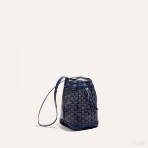 Goyard PETIT FLOT BUCKET BAG Mørkeblå Blå | QLZM5838