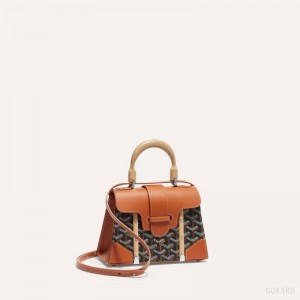 Goyard SAÏGON STRUCTURE MINI BAG Sort Brune | QALK1084