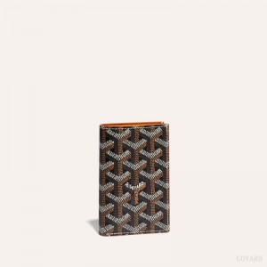 Goyard SAINT-PIERRE CARD WALLET Sort Brune | ROEL0351