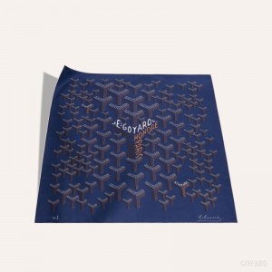 Goyard SCARF N°1 Mørkeblå Blå | DMKL5146