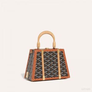 Goyard Saïgon Mini Trunk Bag Sort Brune | AIKT2151