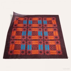 Goyard Shawl N°4 Bordeaux Orange | QCHK7210