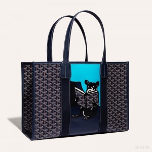 Goyard VILLETTE TOTE BAG Mørkeblå Blå | YEDD7413