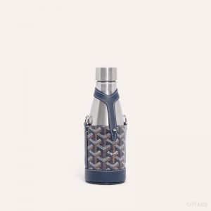 Goyard Yonne PM Case & Flask Mørkeblå Blå | XIQF7044