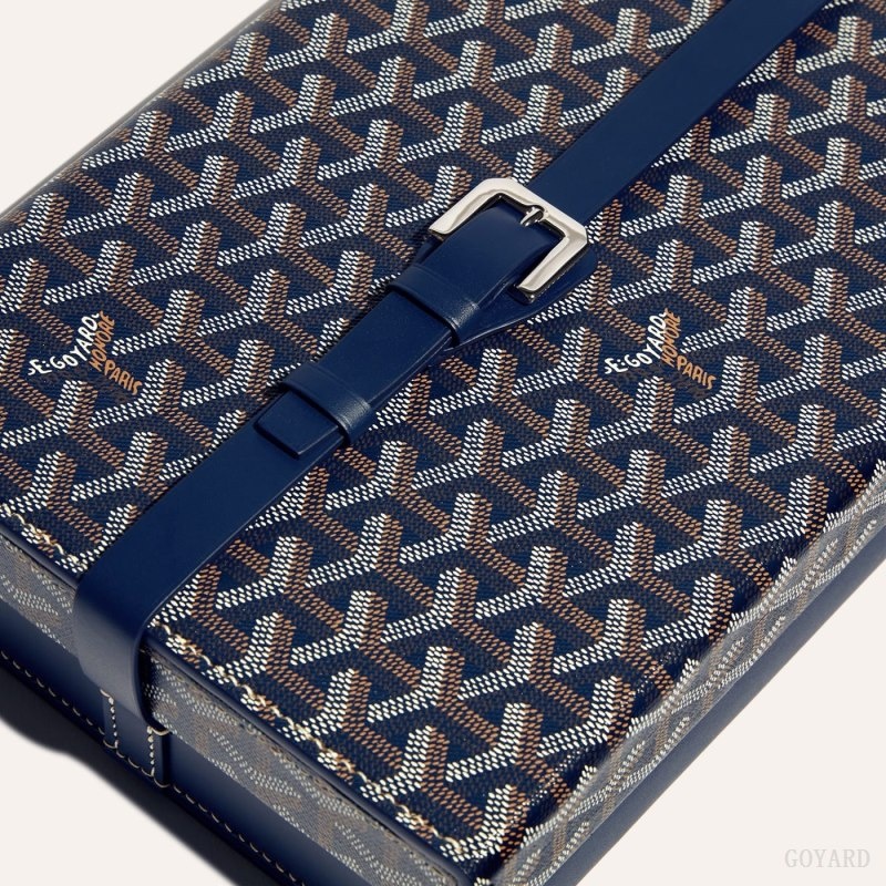 Goyard 8 WATCH CASE Mørkeblå Blå | QRNE2220