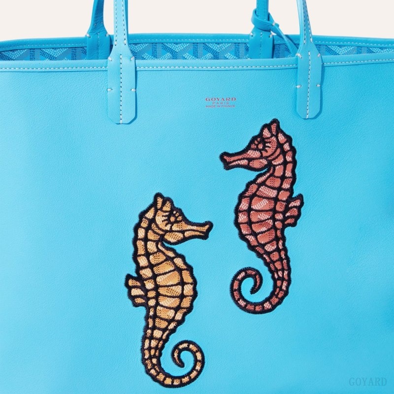 Goyard Anjou PM Seahorse Embroidery Turkis | GDNR8612