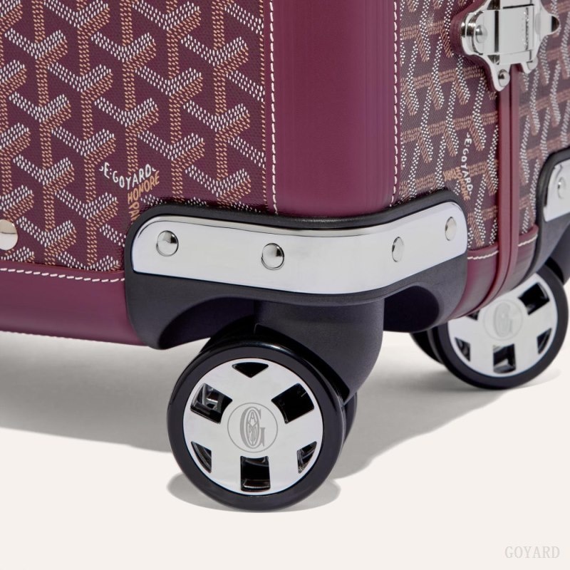 Goyard BOURGET PM TROLLEY CASE Bordeaux | ZFQK5720