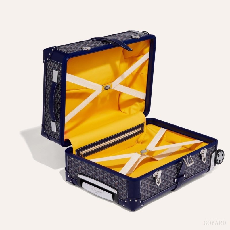 Goyard BOURGET PM TROLLEY CASE Mørkeblå Blå | TVUC7256