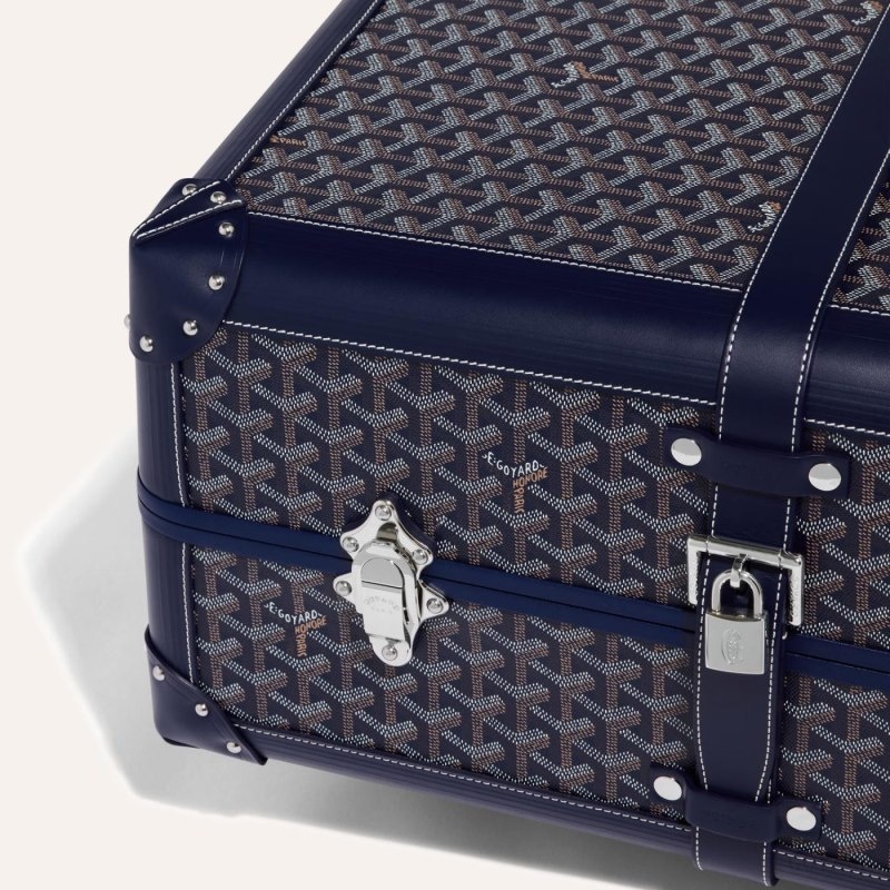 Goyard BOURGET PM TROLLEY CASE Mørkeblå Blå | TVUC7256