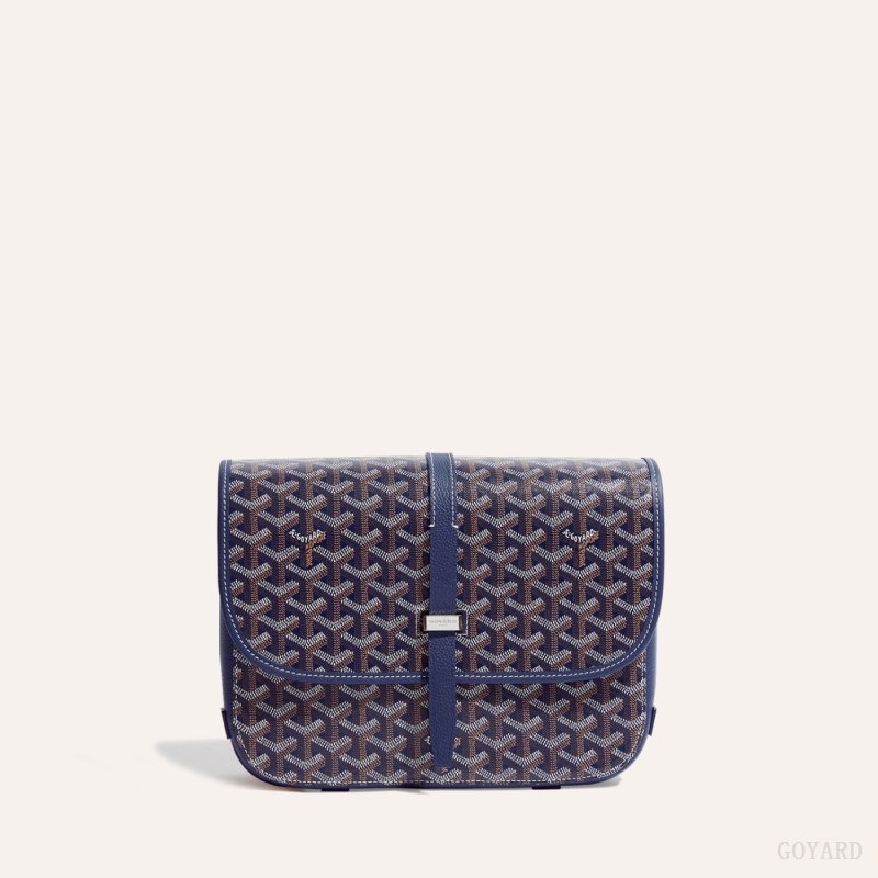 Goyard Belvedere MM Bag Mørkeblå Blå | PVGE8928