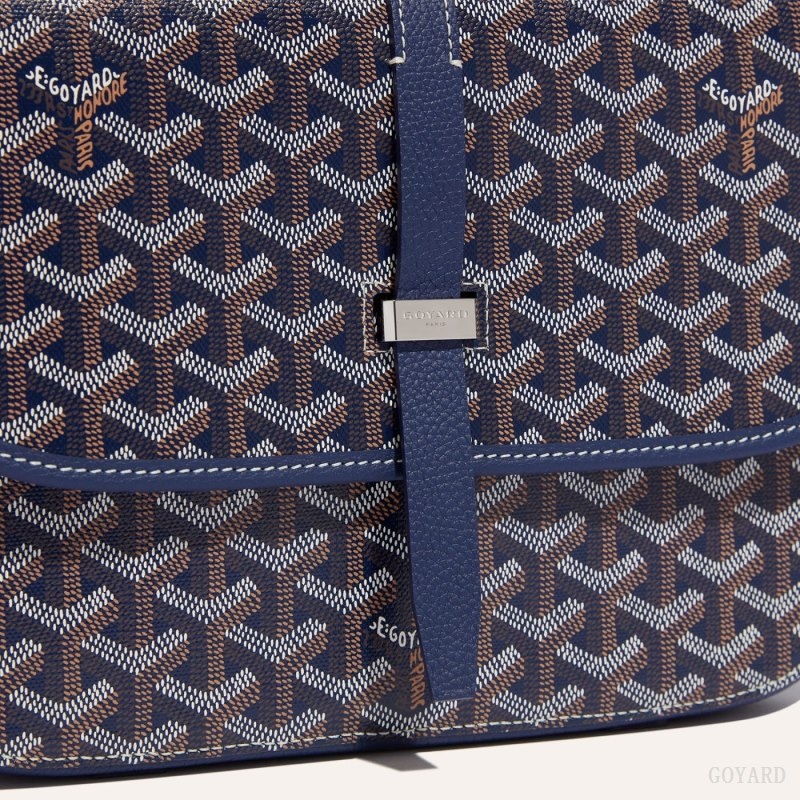 Goyard Belvedere MM Bag Mørkeblå Blå | PVGE8928