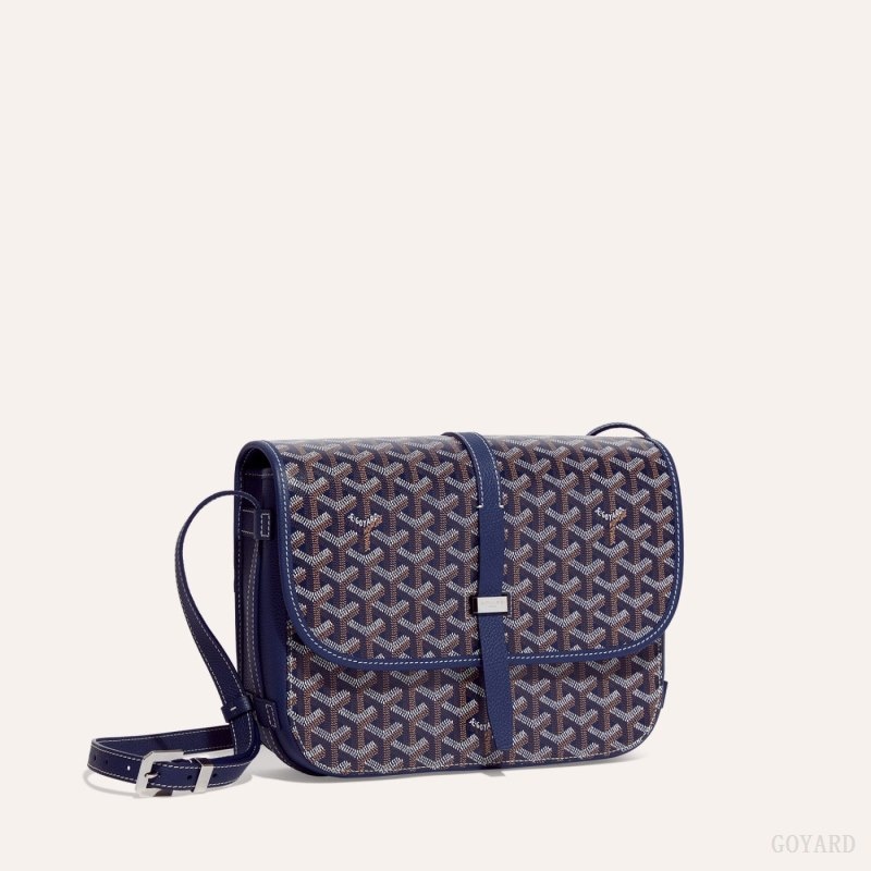 Goyard Belvedere MM Bag Mørkeblå Blå | PVGE8928