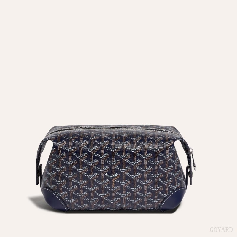 Goyard Bowling 25 Toiletry Bag Mørkeblå Blå | EUMY4578