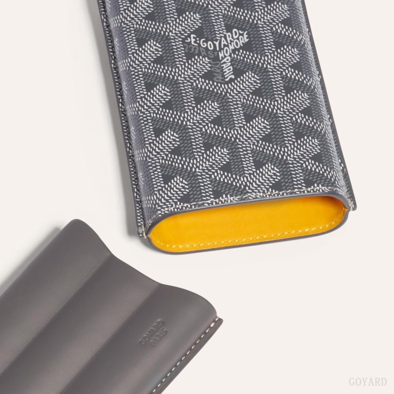 Goyard CHURCHILL 3 CIGAR CASE Grå | MQND2667