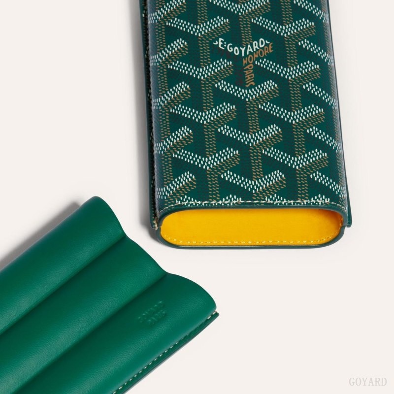 Goyard CHURCHILL 3 CIGAR CASE Grøn | VKOR1043