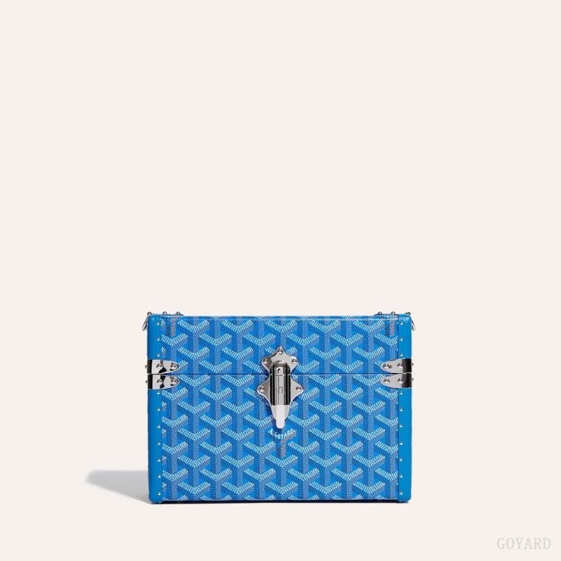 Goyard Cassette Trunk Bag Blå | AQHC2366