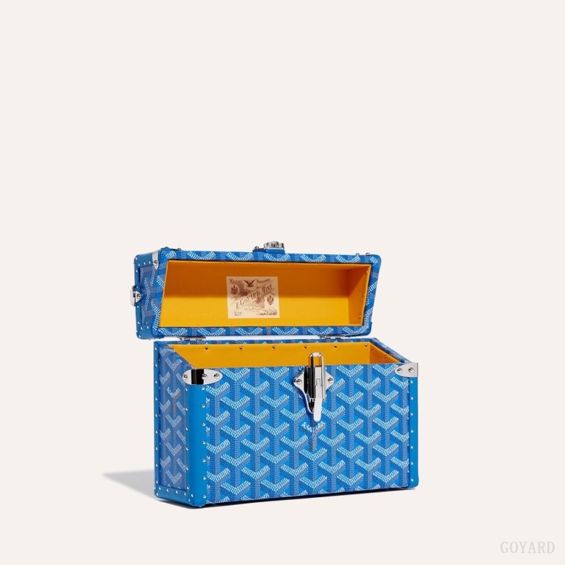 Goyard Cassette Trunk Bag Blå | AQHC2366