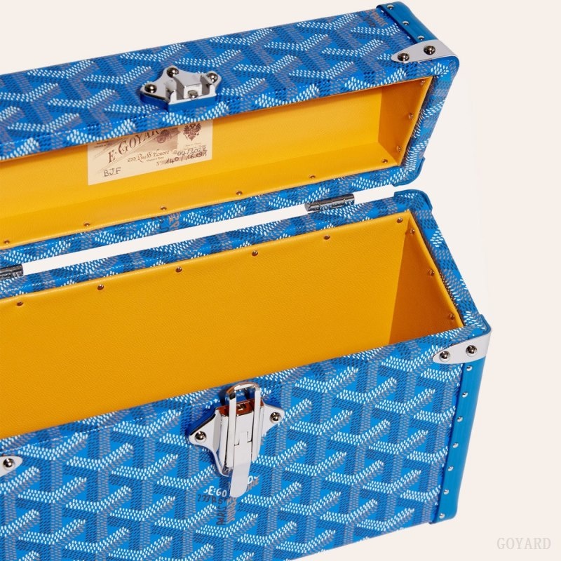 Goyard Cassette Trunk Bag Blå | AQHC2366