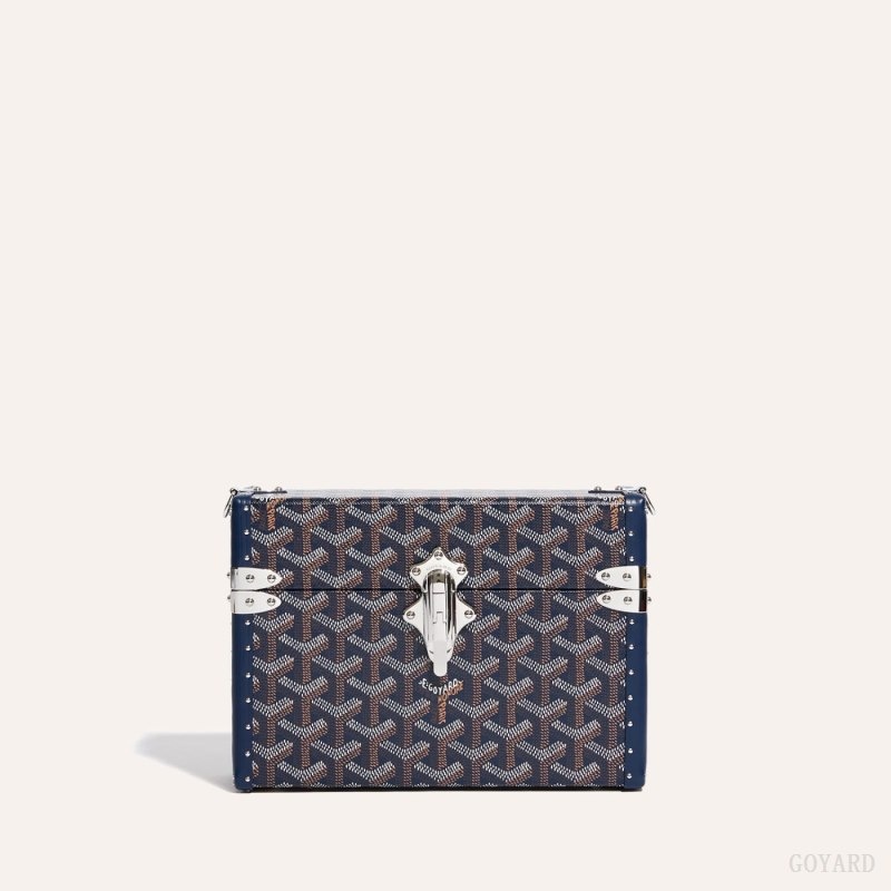 Goyard Cassette Trunk Bag Mørkeblå Blå | TARU2298