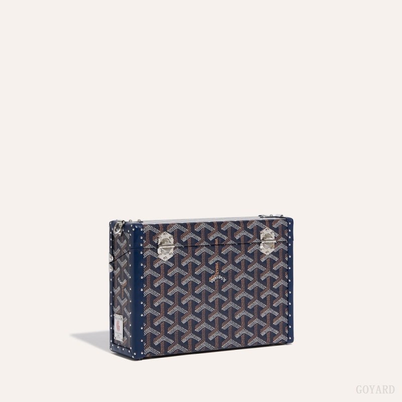 Goyard Cassette Trunk Bag Mørkeblå Blå | TARU2298