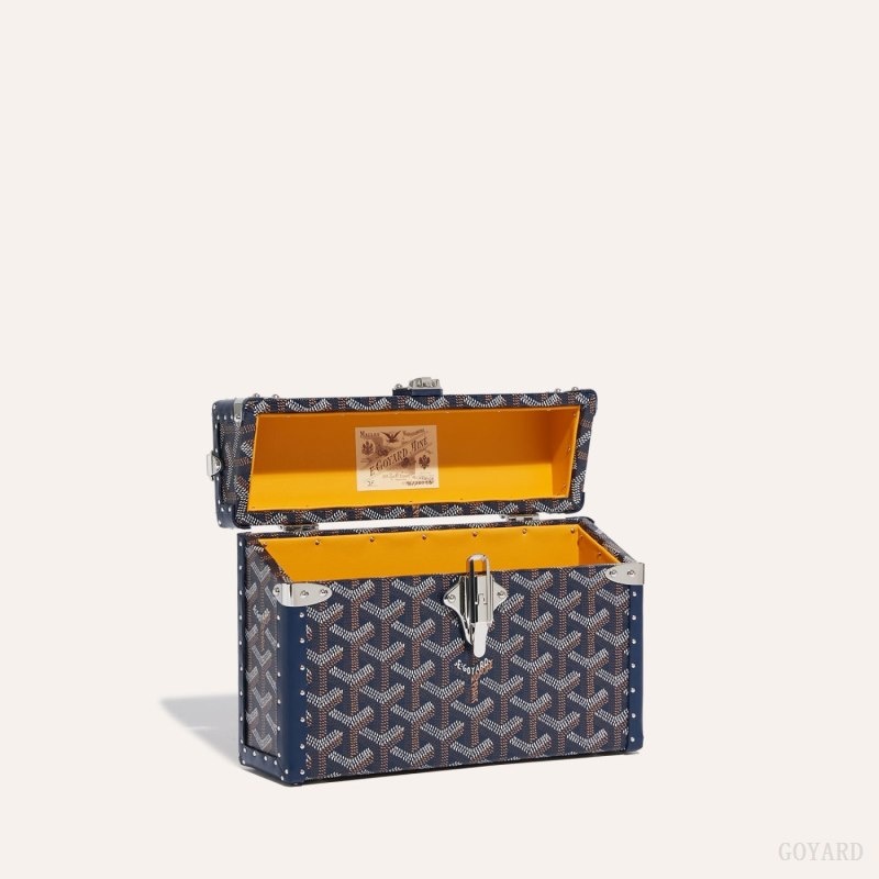 Goyard Cassette Trunk Bag Mørkeblå Blå | TARU2298