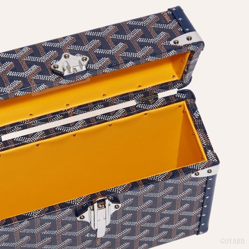 Goyard Cassette Trunk Bag Mørkeblå Blå | TARU2298