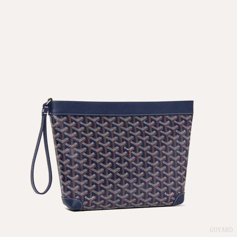 Goyard Conti pouch Mørkeblå Blå | AIRU8964