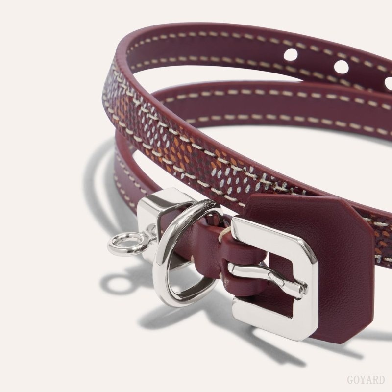 Goyard EDMOND BRACELET Bordeaux | HJFU4820