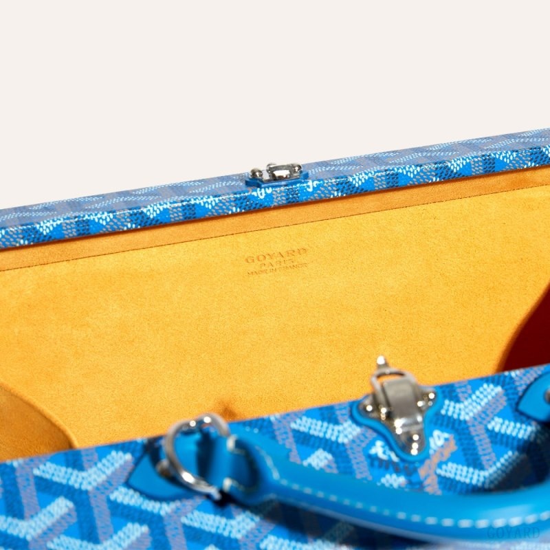 Goyard Grand Hôtel Trunk Bag Blå | IEFY7530