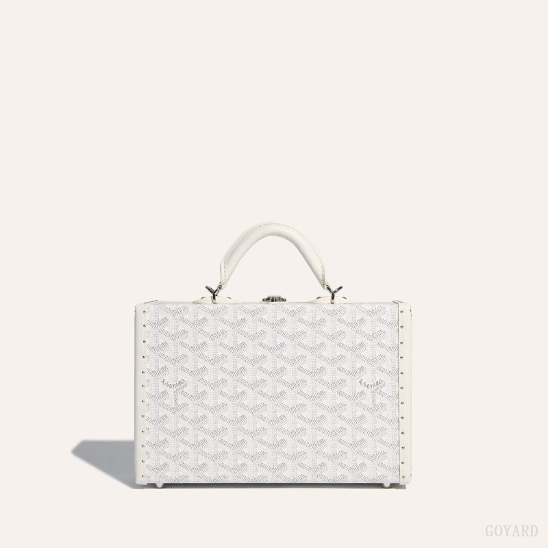 Goyard Grand Hôtel Trunk Bag Hvide | IRVZ7326