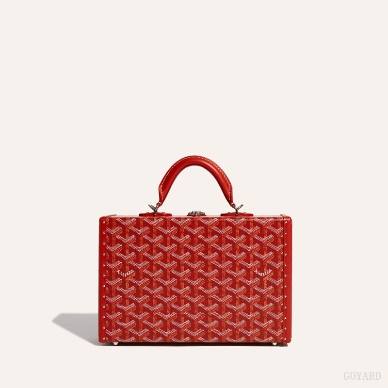 Goyard Grand Hôtel Trunk Bag Rød | VNYJ9827