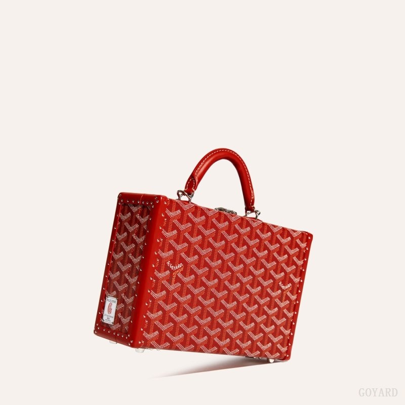 Goyard Grand Hôtel Trunk Bag Rød | VNYJ9827