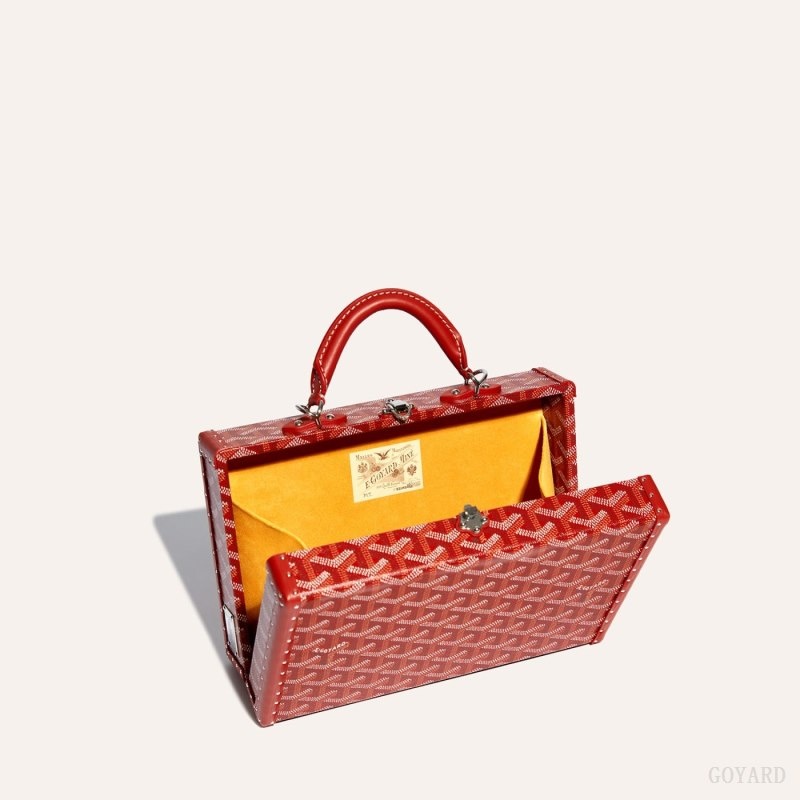 Goyard Grand Hôtel Trunk Bag Rød | VNYJ9827