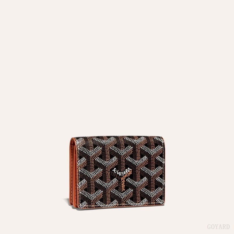 Goyard MALESHERBES CARD WALLET Sort Brune | XRSP7098