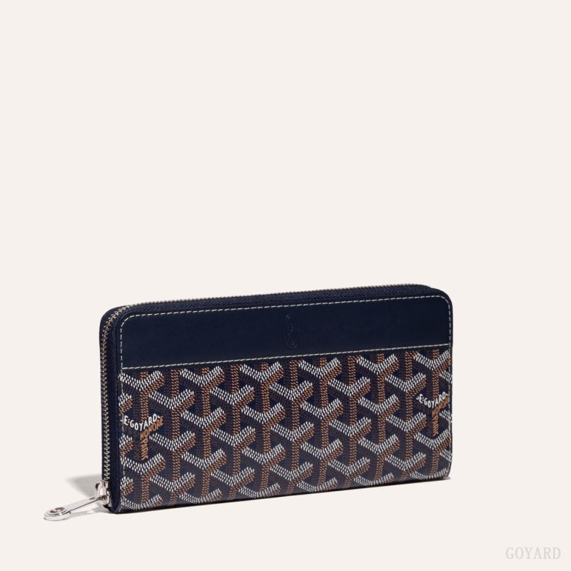 Goyard MATIGNON GM WALLET Mørkeblå Blå | DIMG0624