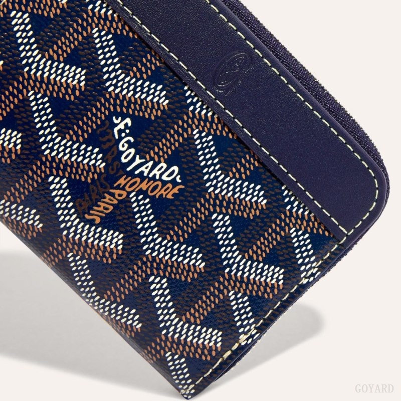 Goyard MATIGNON MINI WALLET Mørkeblå Blå | KQAB8643