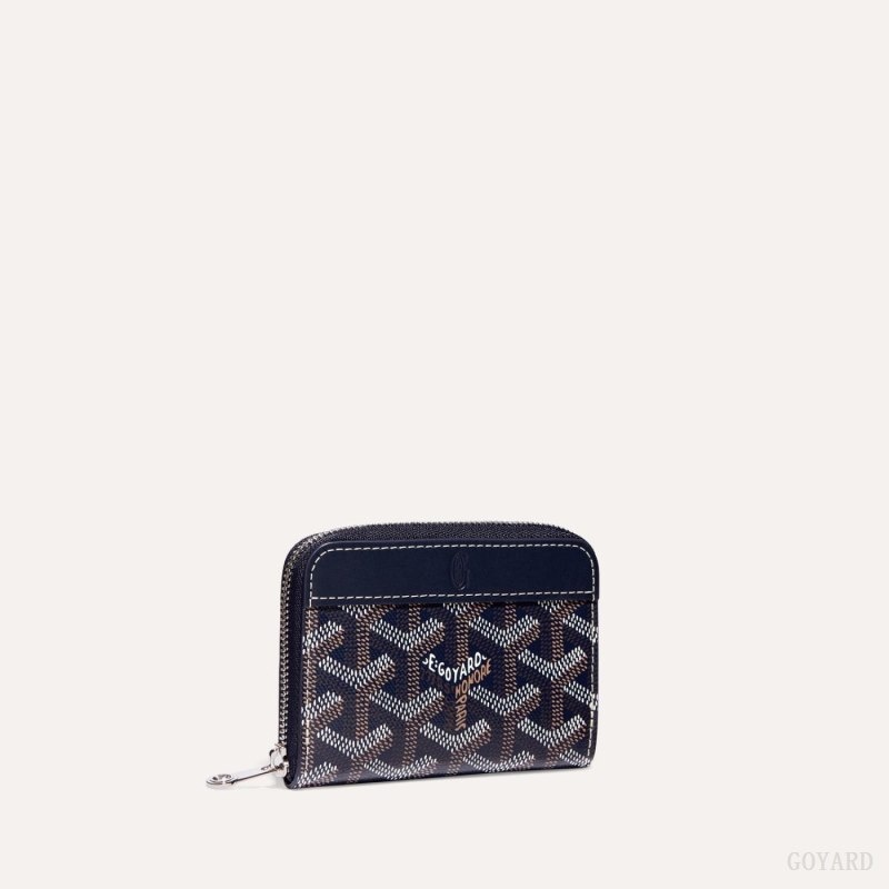 Goyard MATIGNON MINI WALLET Mørkeblå Blå | KQAB8643