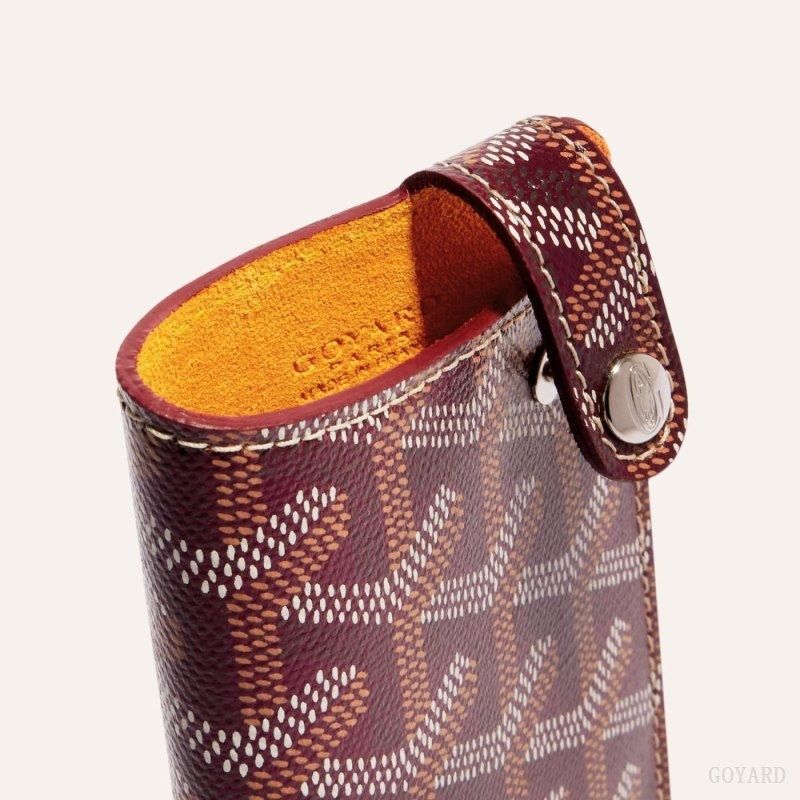 Goyard MONTMARTRE PM GLASSES CASE Bordeaux | SGJD3087