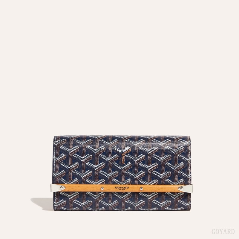 Goyard Monte-Carlo Mini Case Mørkeblå Blå | YEQX6869